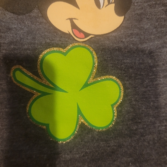 Disney St. Patrick's Day Shamrock T-Shirt Girl's Medium 10/12 - Picture 4 of 6